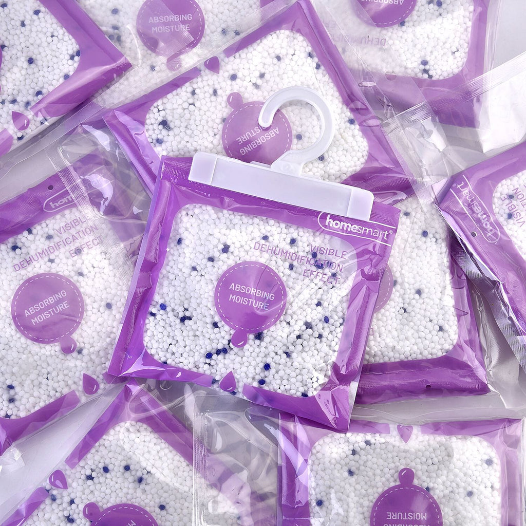 Set of 10 Lavender Dehumidifier Hanging Bags- Prevent Mould Growth And Mildew - Absorbs Moisture