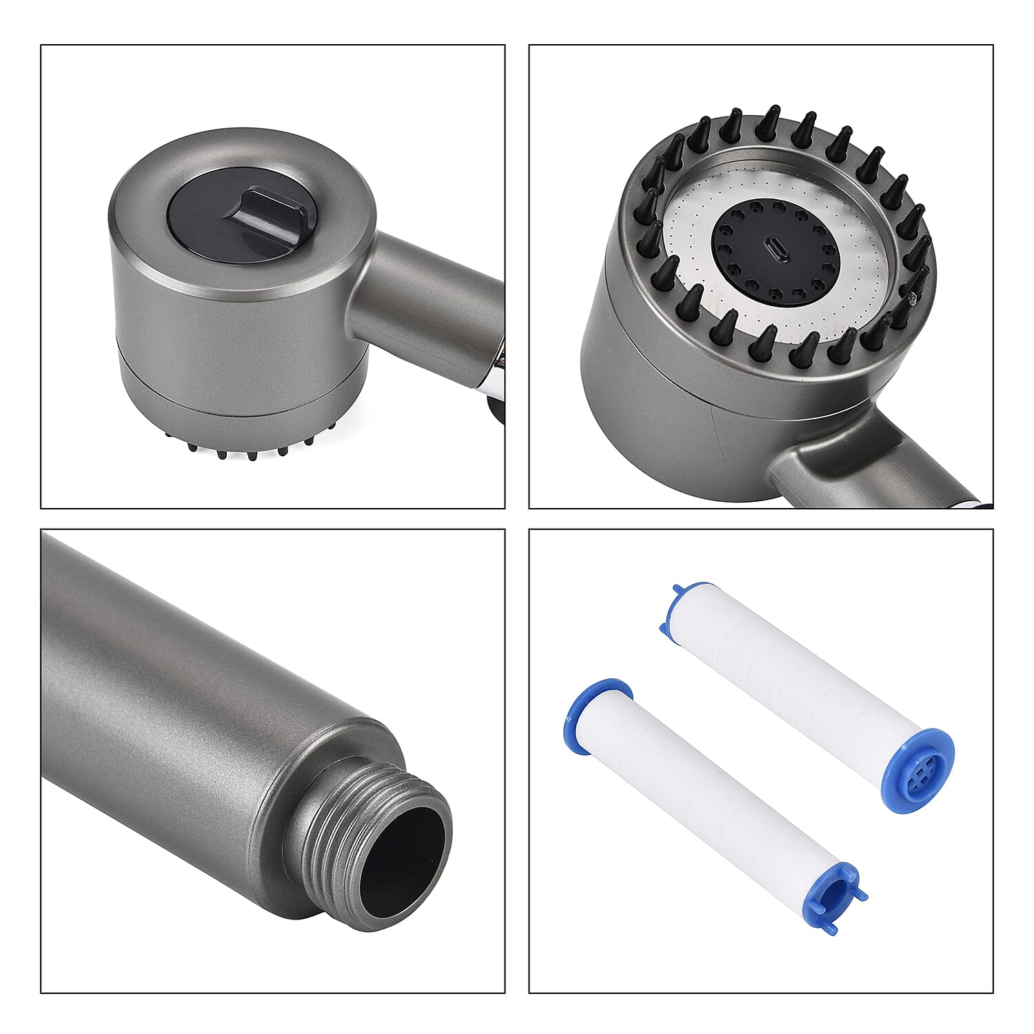 Homesmart Spa Shower Head with 3 Water Flow Settings (2 Extra Filters Inc.)
