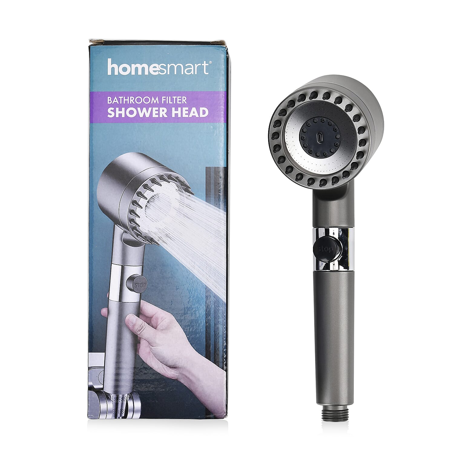 Homesmart Spa Shower Head with 3 Water Flow Settings (2 Extra Filters Inc.)