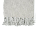 Hush Heaven 100% Soft Cotton Chevron Weaved Throw Blanket (200x150cm) - Cream