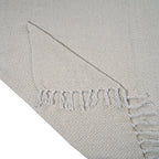 Hush Heaven 100% Soft Cotton Chevron Weaved Throw Blanket (200x150cm) - Cream