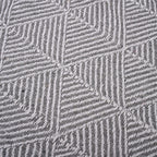 Hush Heaven 100% Soft Cotton Triangle Weaved Throw Blanket (200x150cm) - Grey