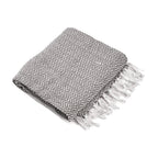 Hush Heaven 100% Soft Cotton Chevron Weaved Throw Blanket (200x150cm) - Taupe