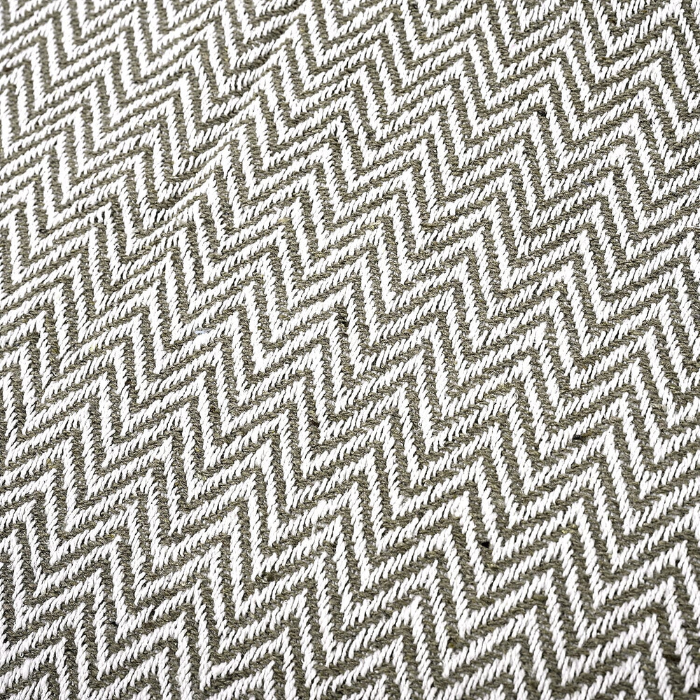 Hush Heaven 100% Soft Cotton Chevron Weaved Throw Blanket (200x150cm) - Taupe