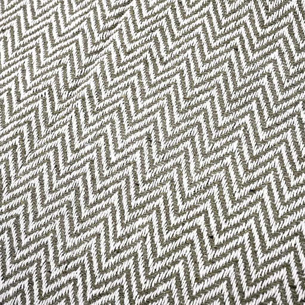 Hush Heaven 100% Soft Cotton Chevron Weaved Throw Blanket (200x150cm) - Taupe