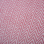 Homesmart Cotton Chevron Throw Blanket (Size 130 x160 cm) - Light pink & Grey