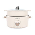 THE ONE POT - Electric Cooking Pot with Steamer - 1000W Non-Stick Multi-Cooker (3.2L) - Beige