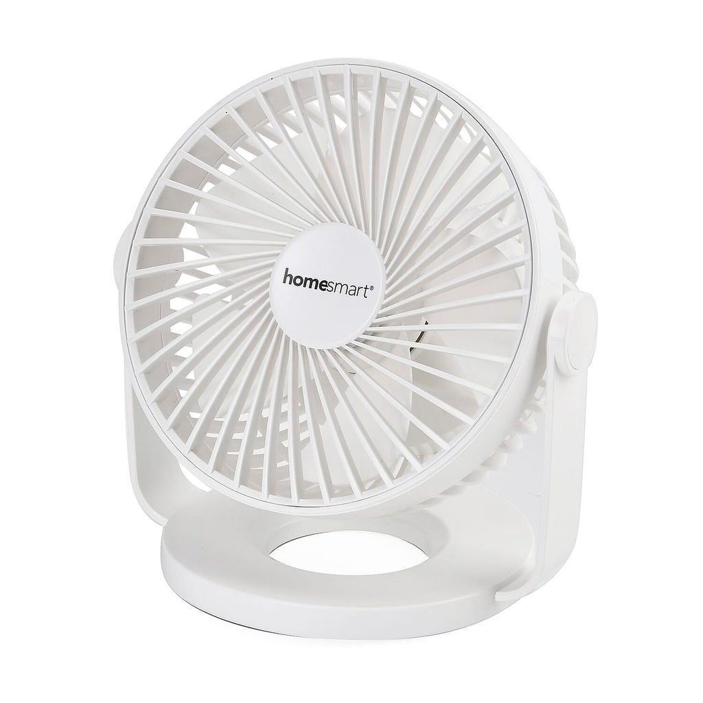 Homesmart Portable USB Table Fan with 1200mAh Battery - White