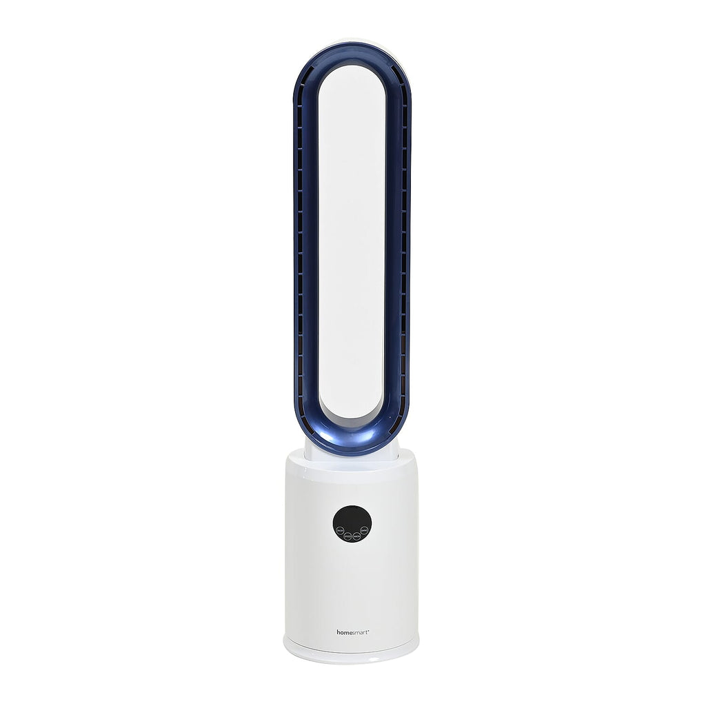 Homesmart 3 Wind Speeds Bladeless Fan with Remote Control (Power 55W) - Blue & White