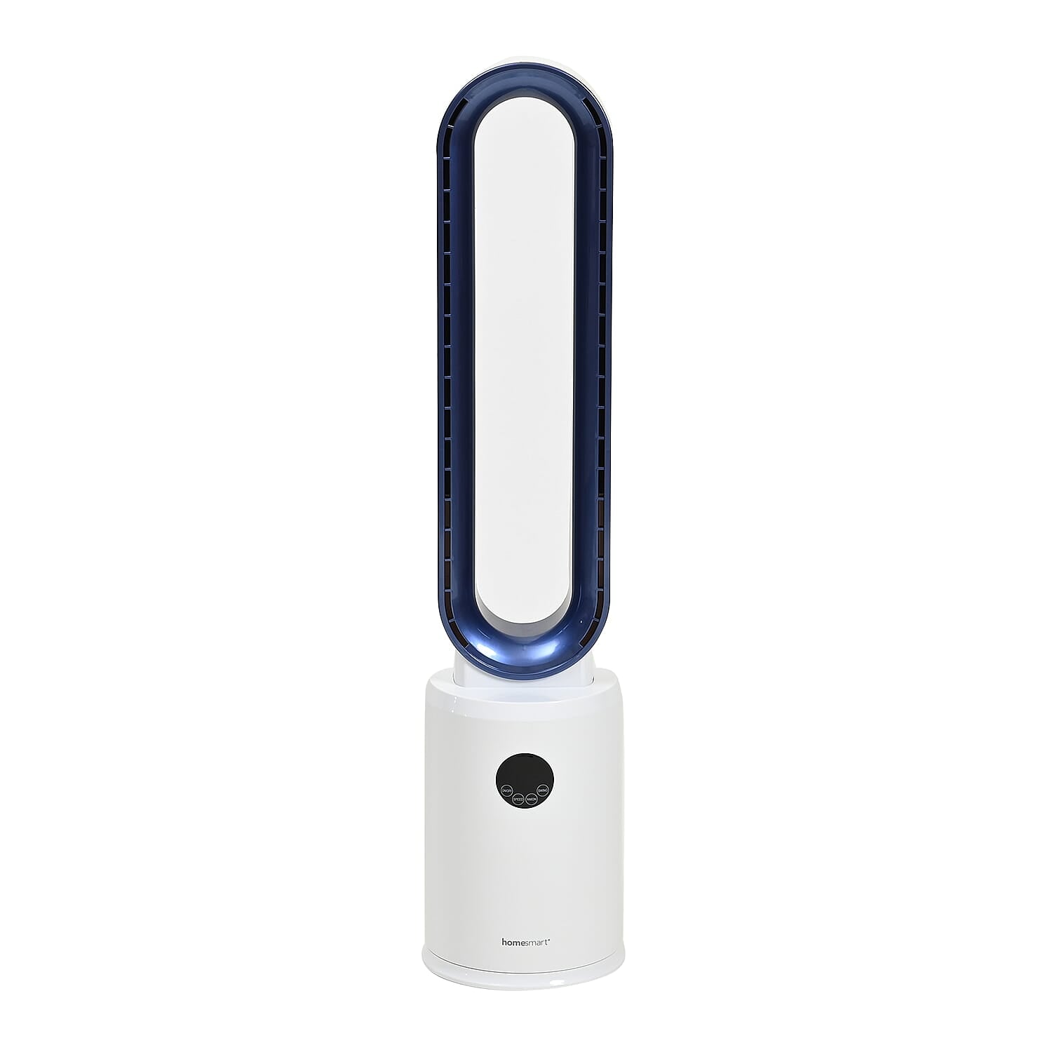 Homesmart 3 Wind Speeds Bladeless Fan with Remote Control (Power 55W) - Blue & White