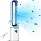 Homesmart 3 Wind Speeds Bladeless Fan with Remote Control (Power 55W) - Blue & White