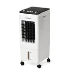 Bliss and Beyond 3-in-1 Portable Air Cooler Fan with Humidifier - 6L Top-Fill Tank (Size 23x57cm) - Black - White