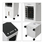 Bliss and Beyond 3-in-1 Portable Air Cooler Fan with Humidifier - 6L Top-Fill Tank (Size 23x57cm) - Black - White