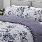 Boutique Bedding Collection - Lightweight Flower Design Comforter With 2 Pillowcases (Size Double)