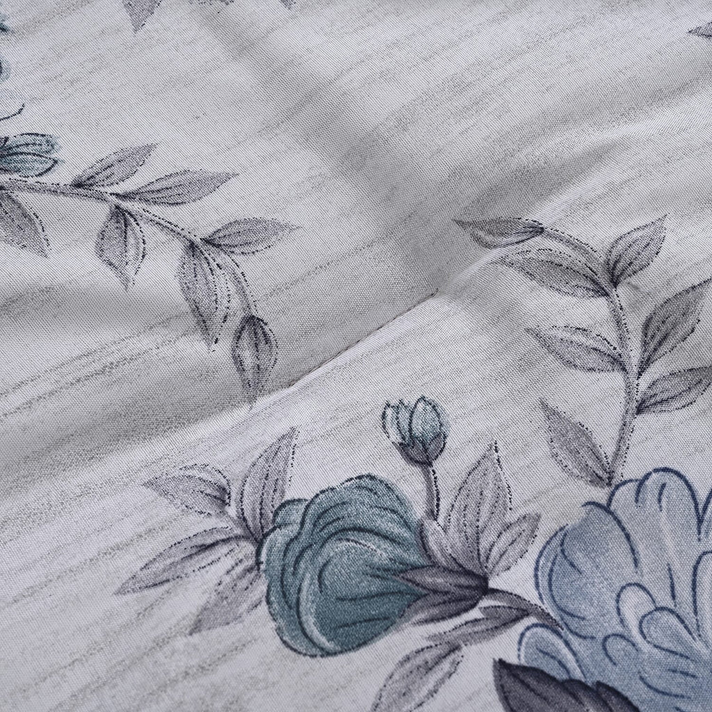 Boutique Bedding Collection - Lightweight Flower Design Comforter With 2 Pillowcases (Size Double)