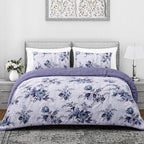 Boutique Bedding Collection - Lightweight Flower Design Comforter With 2 Pillowcases (Size King)