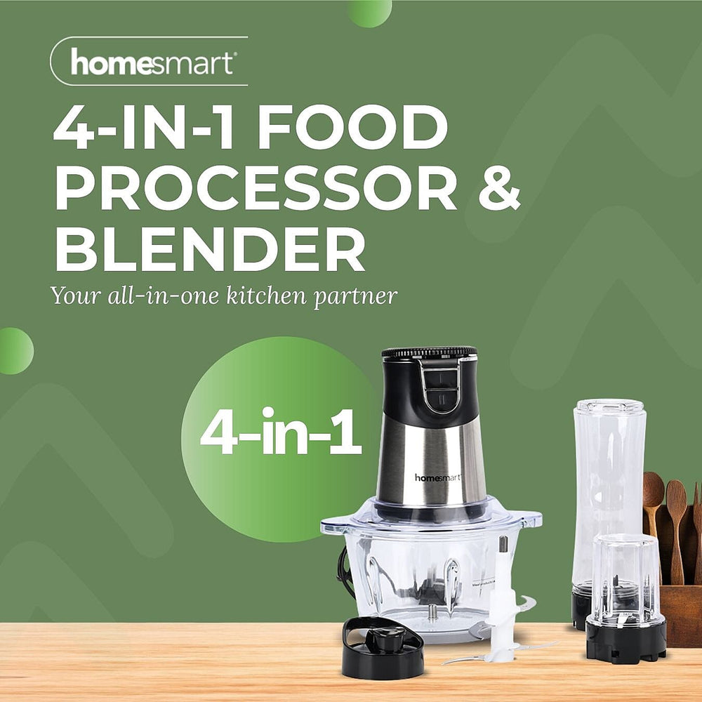 LAST IN STOCK - 4 in1 Blender, Chopper, Grinder (500w) - Black