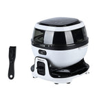 Homesmart 6L Rotating Air Fryer with LCD Display (1700W) - Black & White