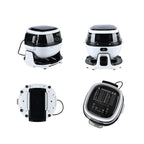 Homesmart 6L Rotating Air Fryer with LCD Display (1700W) - Black & White