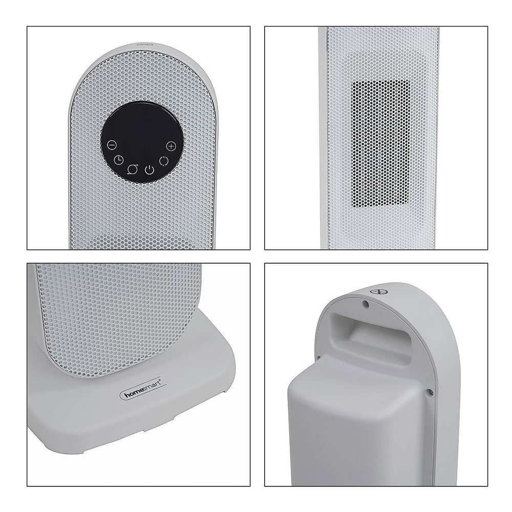 Homesmart Lightweight PTC Smart Heater with LCD Display and Remote- White