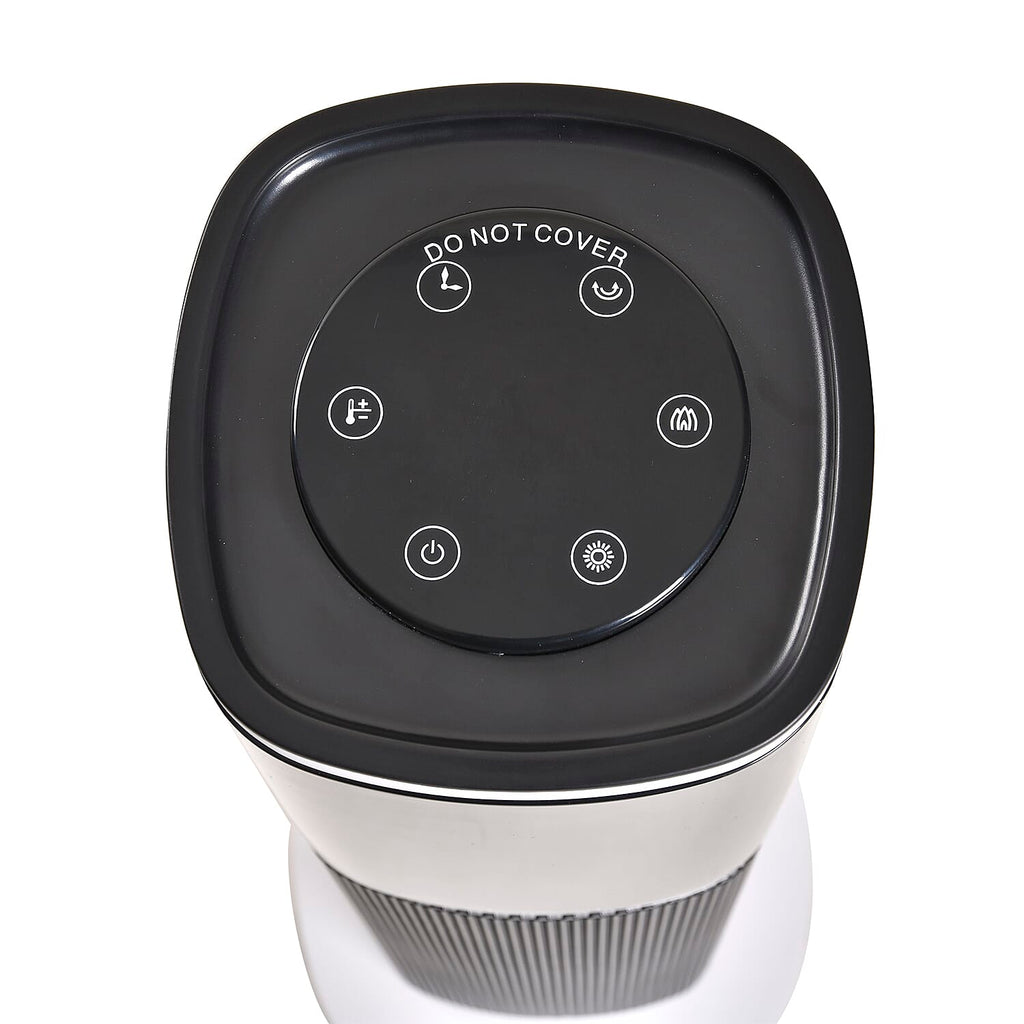 Lowest Ever Buy Opportunity - Energy Efficient Ceramic Heater With Fireplace, Remote Control- Heats upto 45 degrees With Safety Tip-Over Feature - 1400W-2000W