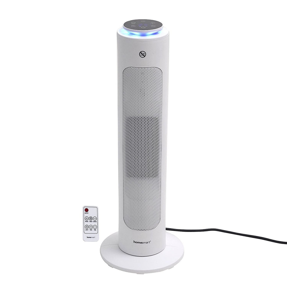 Homesmart Portable Remote Control Heater with 3 Mode Technology and 60 Degree Wide Angle Swing (1300-2000W) With Ambient Light