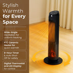 Homesmart PTC Heater with 2 Heat Settings - Remote (2000W) - Black