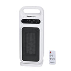 Portable Electric Ceramic Heater-  Bladeless Design With LED Touch Screen & Remote Contol- provides fast and uniform heating- White