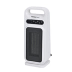 Portable Electric Ceramic Heater-  Bladeless Design With LED Touch Screen & Remote Contol- provides fast and uniform heating- White