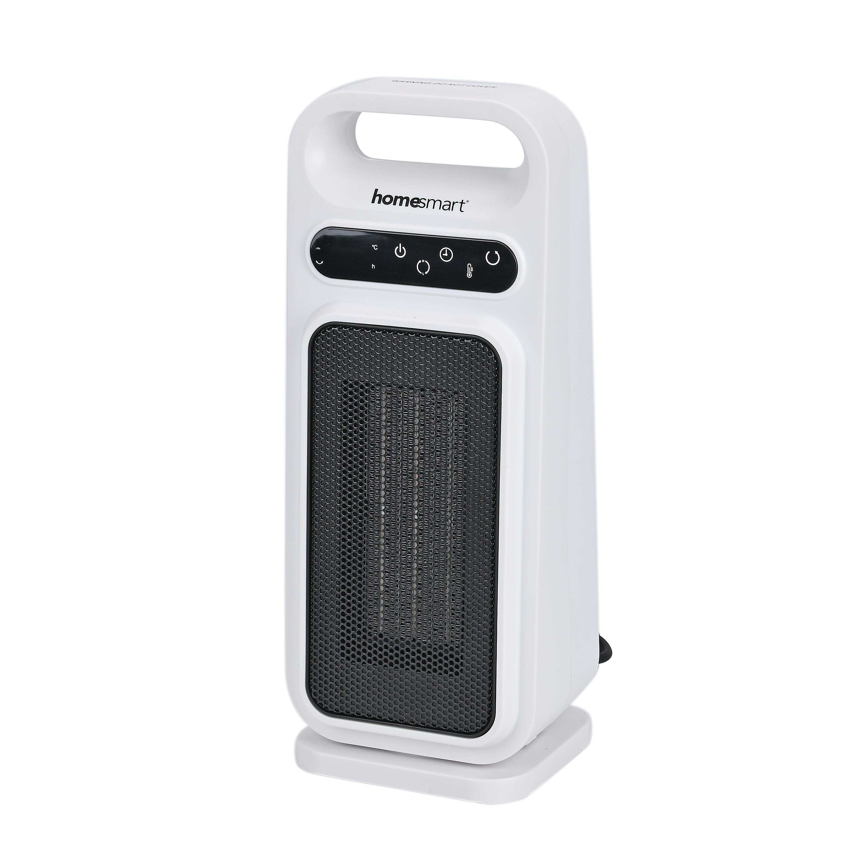 Portable Electric Ceramic Heater-  Bladeless Design With LED Touch Screen & Remote Contol- provides fast and uniform heating- White