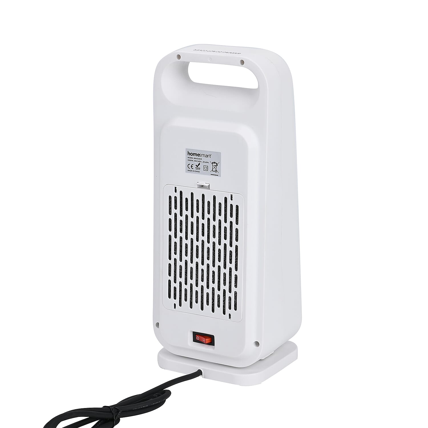Portable Electric Ceramic Heater-  Bladeless Design With LED Touch Screen & Remote Contol- provides fast and uniform heating- White