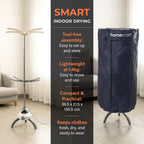 Homesmart Electric Clothes Dryer (Size 36x155 cm) - White