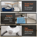 Homesmart Electric Clothes Dryer (Size 36x155 cm) - White