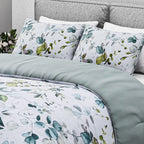 Boutique Bedding Collection - Lightweight Leaf Design Comforter With 2 Pillowcases (Size Double)