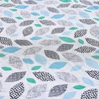 Homesmart Leaves Pattern Rectangle Table Cloth (Size 193x86 cm) - White and Multi