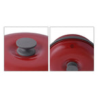 One To Own - Non Stick Microwave Grill Pot - Fast Sizzling, Browning and Grilling - Red & Black