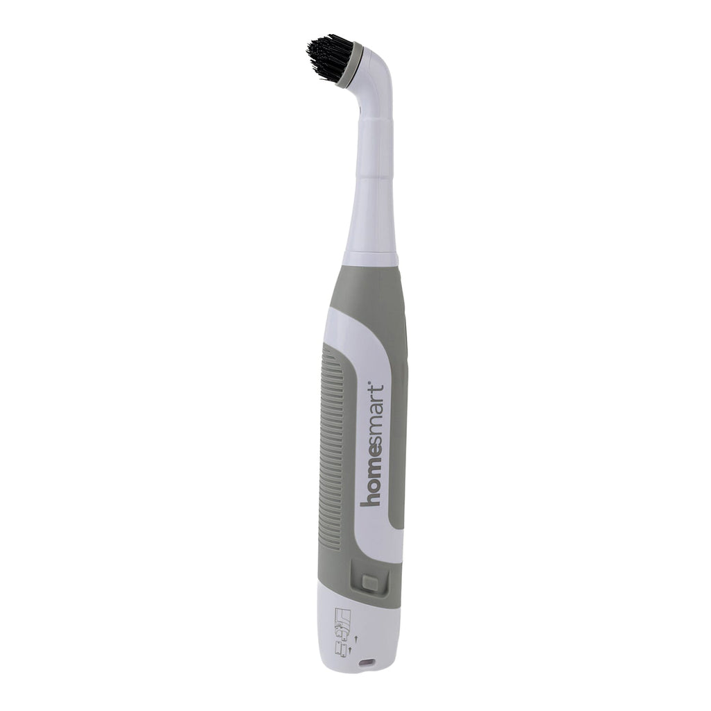 Homesmart Multi-Purpose Electric Scrubber with 5 Different Brush Heads (4 x AA Battery Not Inc.) - Grey