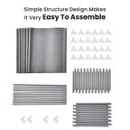 Homesmart Multipurpose 6 Layer Shoe Rack (Size 100x43x29 Cm) - Grey