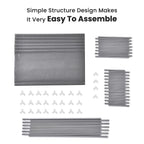 Homesmart Multipurpose 6 Layer Shoe Rack (Size 100x65x29 Cm) - Grey
