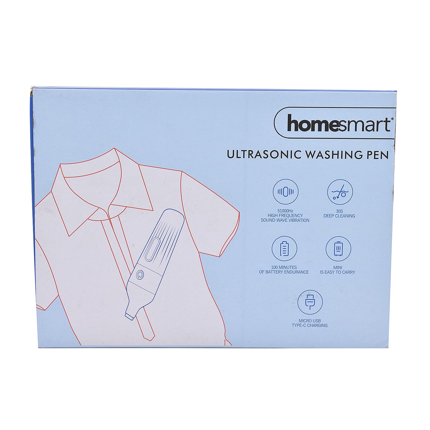 Homesmart Portable Ultrasonic Stain Remover Pen in Golden Colour