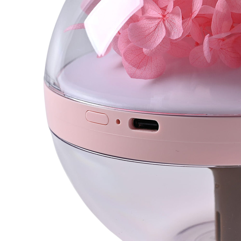 Preserved Flower Humidifier With 2 Mist Modes and Optional Warm Light Feature with 10 Essential Oils