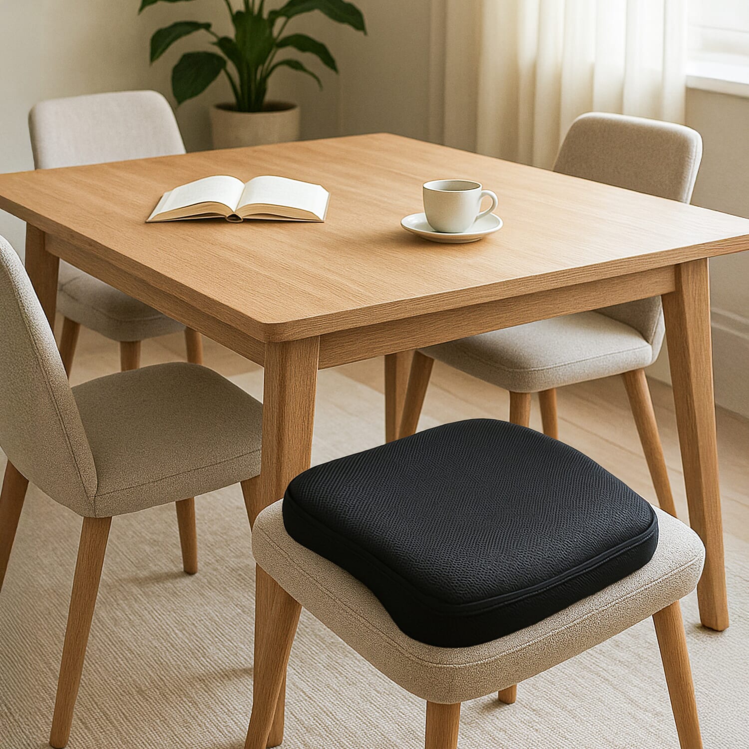 Homesmart Cooling Gel Honeycomb Seat Cushion For Back Relief and Max Comfort (Size 41.5x36 cm)