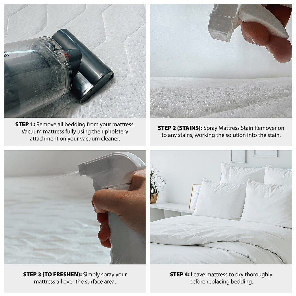 Homesmart Set of 2 Mattress Stain and Odour Remover and Mattress Protector Spray - 500ml Each