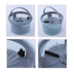 HOMESMART Revolutionary Spin Cyclone Separator Mop Set with 2 Pcs Mop Cloth (Size 132x24 cm) - Light Blue