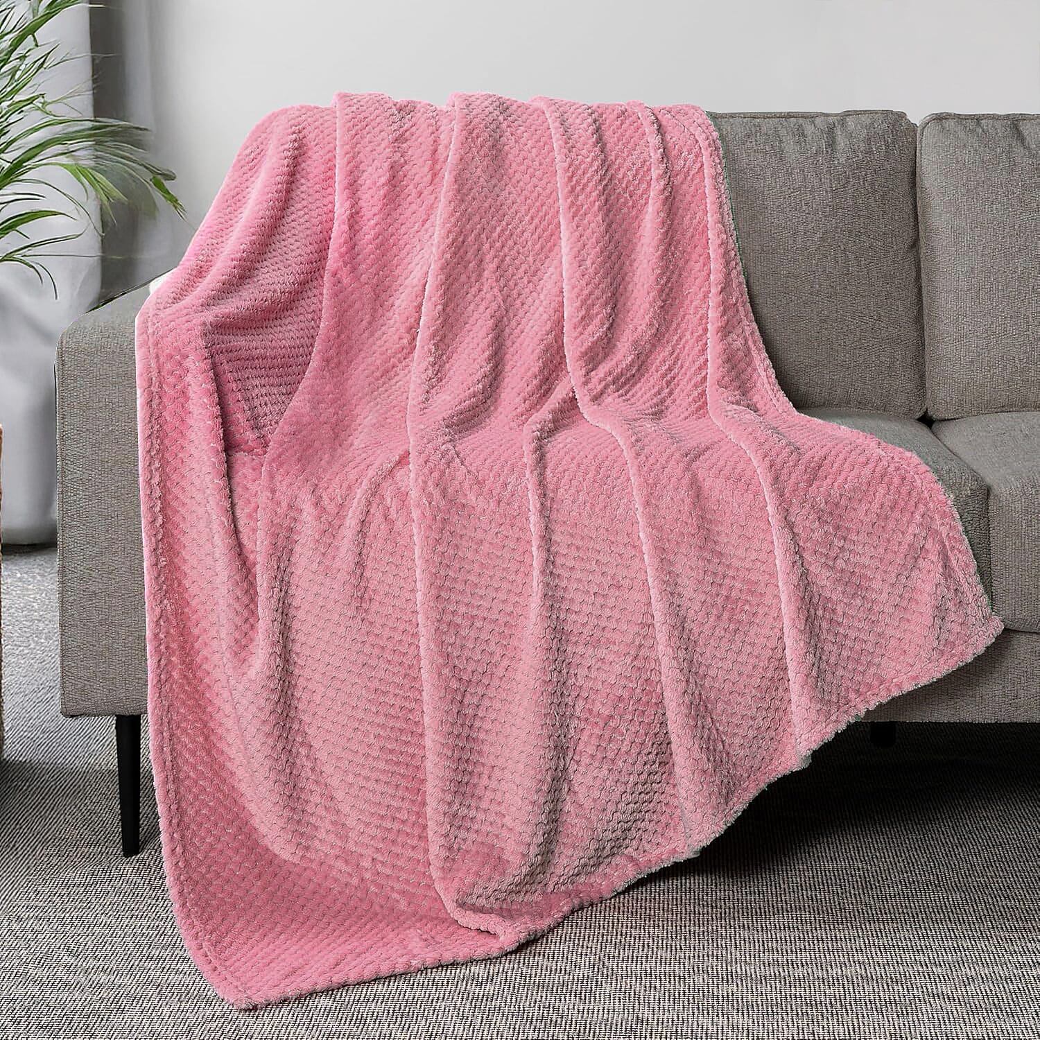 Super Soft Layer Blanket 270gsm (200x150cm) - Pink