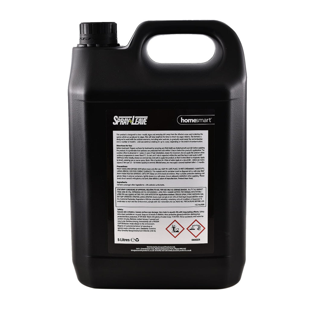 Homesmart Spray - Leave Patio Cleaner Concentrate - 5L (Makes up to 25 Litres)