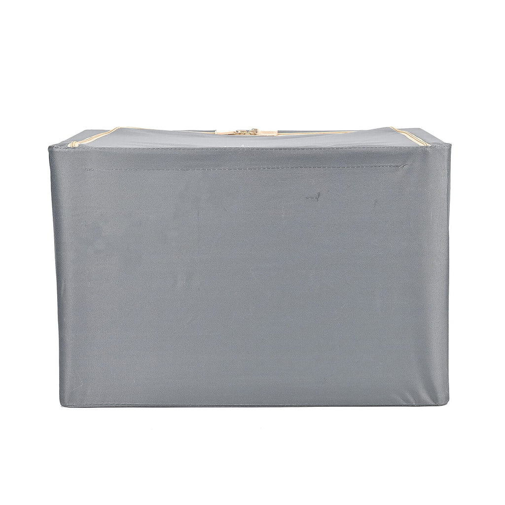 Spring Clean - Super Tidy Storage Box with Metal Frame - 100L  (Size 60x42x40 cm) - Grey