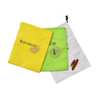 Homesmart Set of 3 Fresh Tie and Bread Bags - Green, Yellow - White