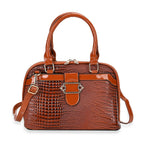 Hong Kong CloseOut-Stylish Lizard Embossed Crossbody Bag (Size 29x13x21 cm) - Brown