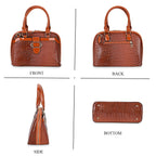 Hong Kong CloseOut-Stylish Lizard Embossed Crossbody Bag (Size 29x13x21 cm) - Brown